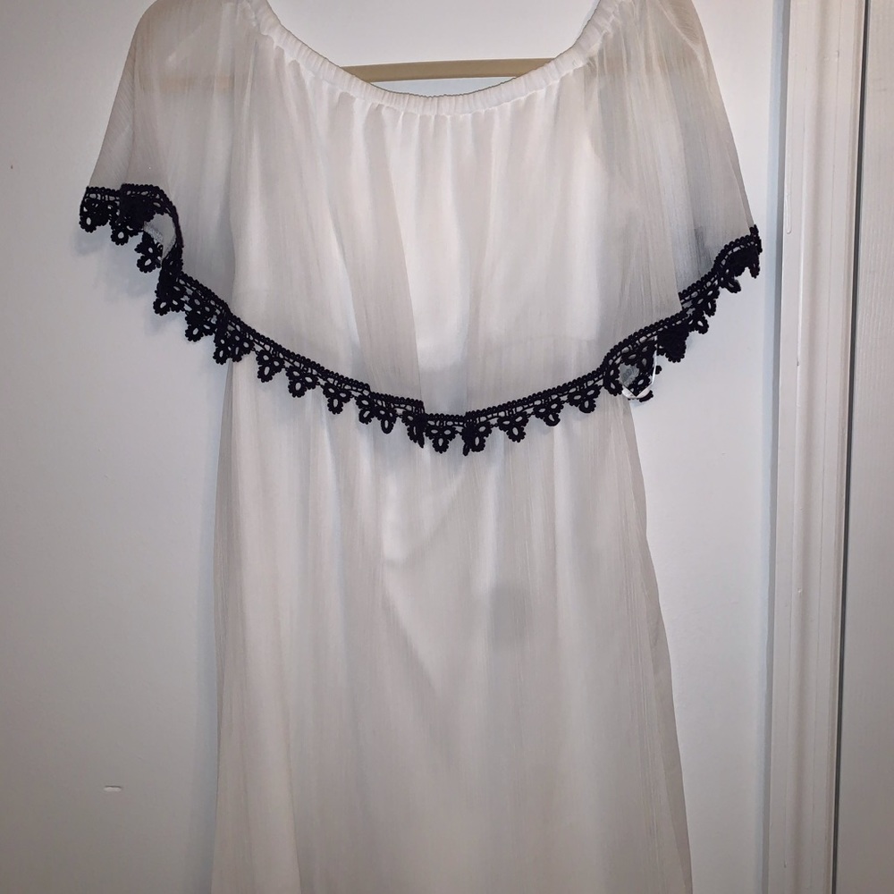 Casual white summer dress